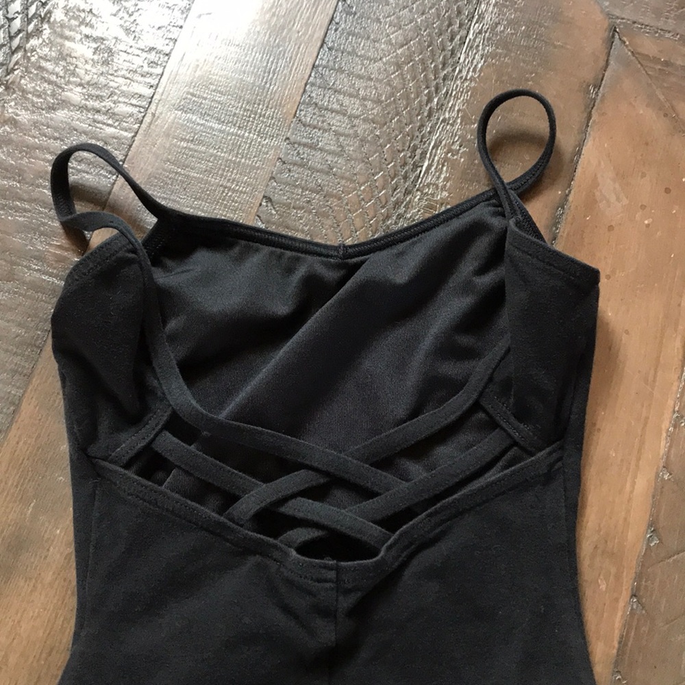 Girls black ballet/dance leotard